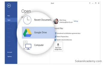 Google Drive و قابلیت همگام سازی مستقیم از اپلیکیشن Windows Office