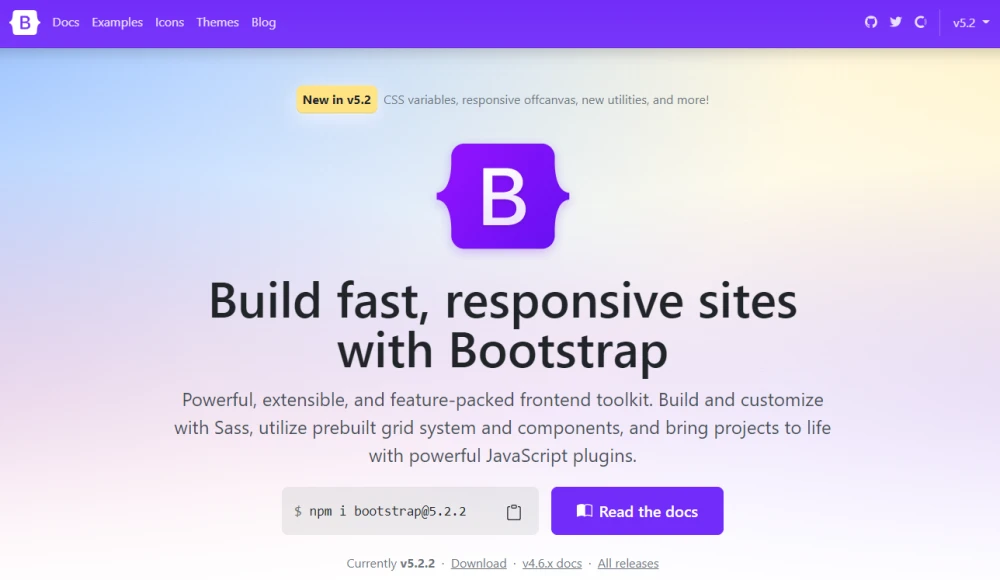 Bootstrap محبوب‌ترین فریمورک CSS