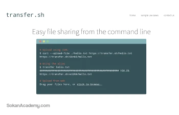transfer.sh: ابزاری اپن‌سورس و رایگان برای اشتراک‌گذاری فایل از طریق کامندلاین