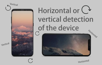 تشخیص افقی یا عمودی دستگاه در فلاتر _  Horizontal or vertical detection of the device