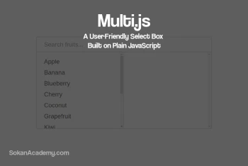 Multi.js: یک Select Box کاربرپسند جاوااسکریپتی