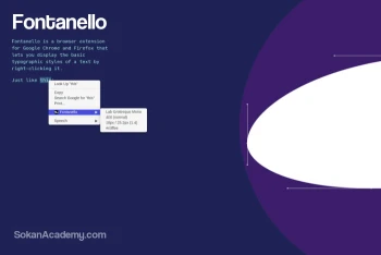 Fontanello: افزونه‌ای که با یک کلیک مشخصات فونت را استخراج می‌کند