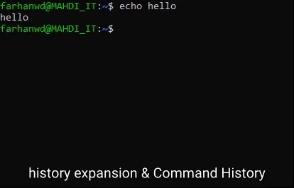 command history & history expansion in bash 