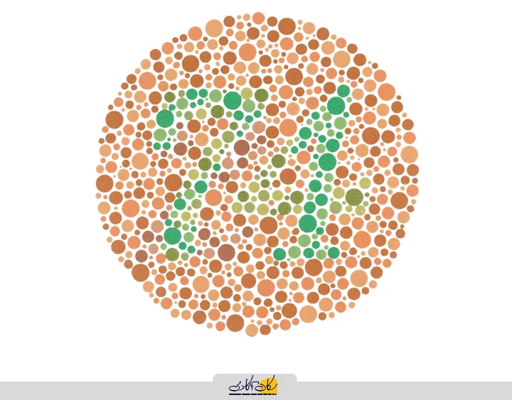 نمونه ای از آزمون Ishihara