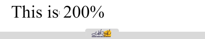 نتیجه واحد درصد برای فونت در CSS