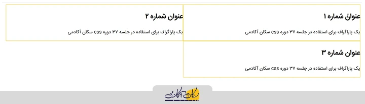 نتیجه پراپرتی Flex Wrap