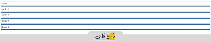 کنترل ضخامت border