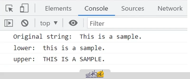 متدهای رشته ()toLowerCase و ()toUpperCase جاوا اسکریپت