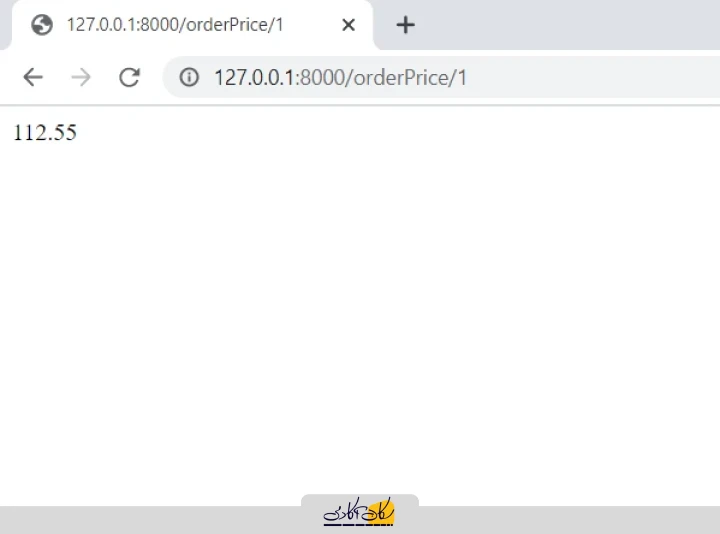 خروجی مثال در Laravel
