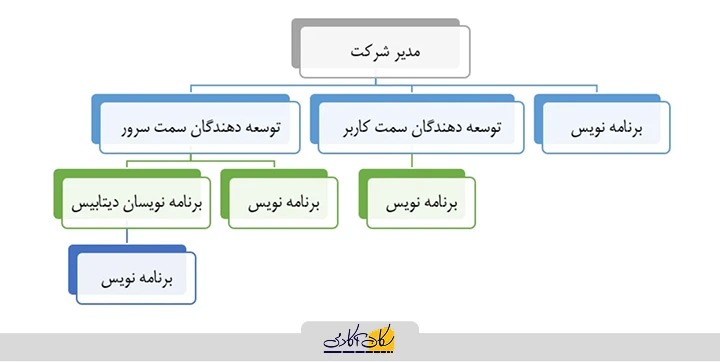 شکل 1 ساختار شرکت