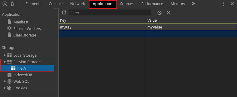 SessionStorage