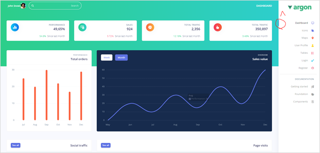 rtl admin panel