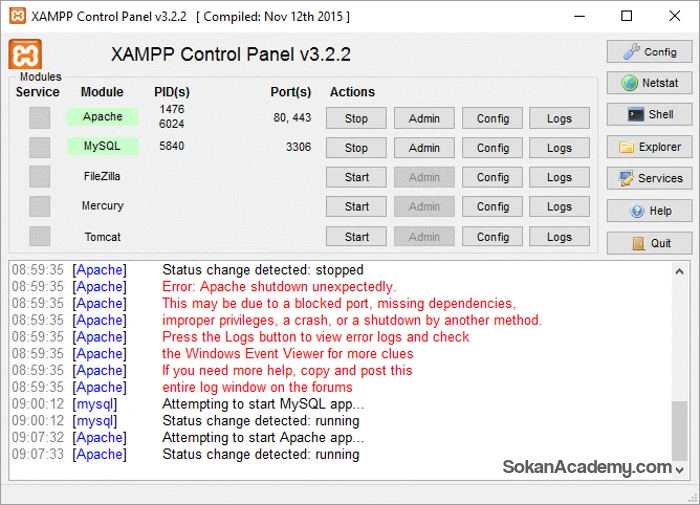 نصب پکیج XAMPP بر روی سیستم عامل ویندوز