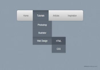 ساخت منوی آبشاری با استفاده از HTML و CSS