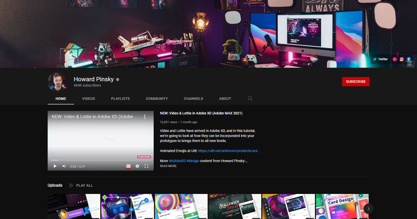 Youtube
Learn
Video
Course
UI Design
UX Design
Howard Pinsky